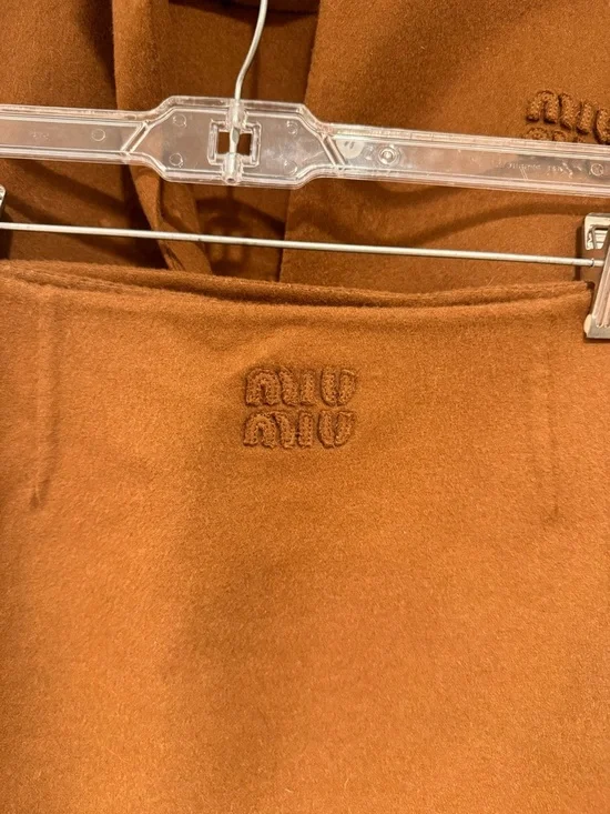 Miu Miu Cropped Button-Down Jacket in Warm Brown Size XS/S - Picture 10 of 15